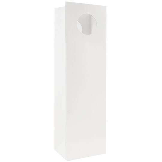 JAM Paper White Heavy Duty Bottle Wine Bag, 3ct.